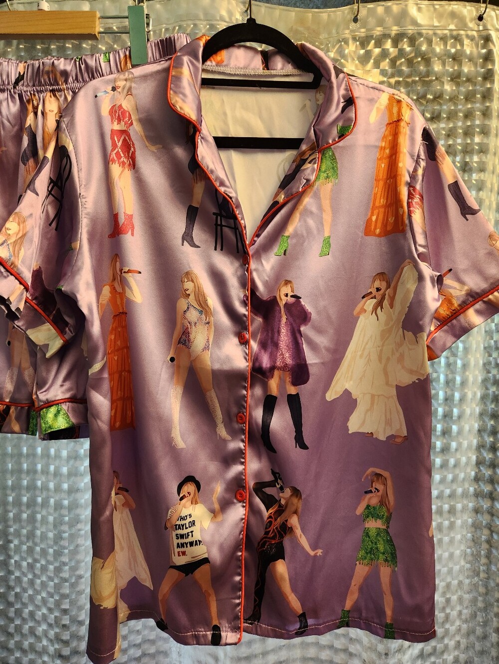 Taylor Swift Satiny PJ Set